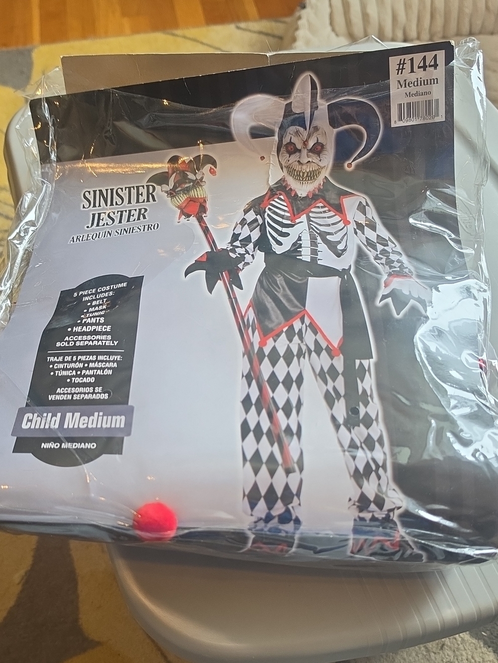 Kids Costume - Black & White (Child Medium)